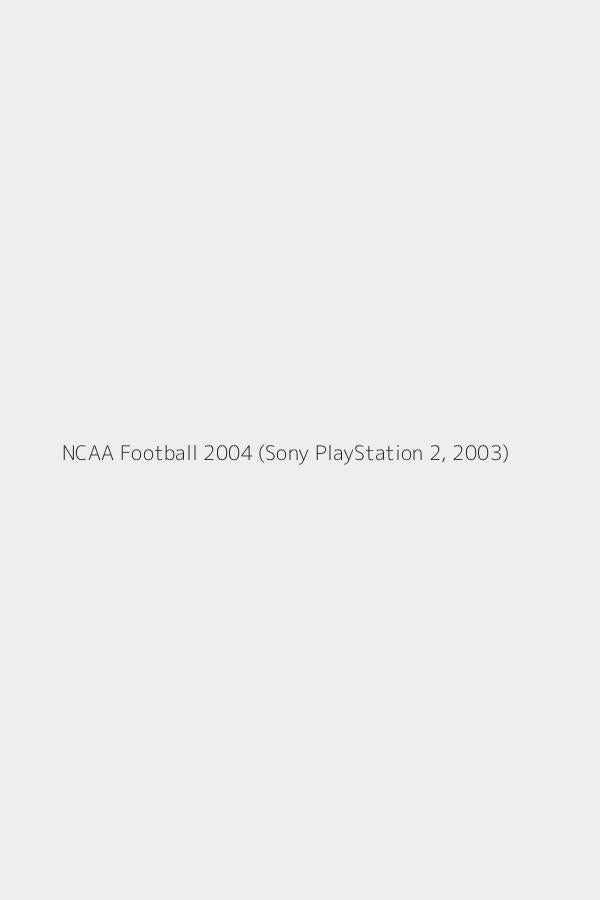 NCAA Football 2004 (Sony PlayStation 2, 2003)