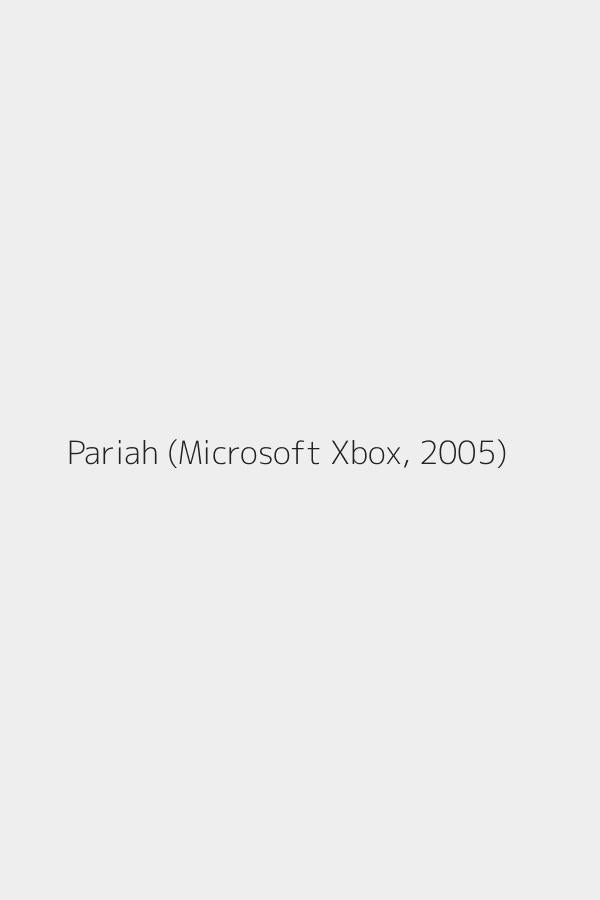 Pariah (Microsoft Xbox, 2005)