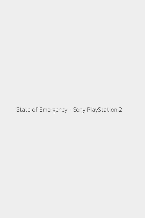 State of Emergency - Sony PlayStation 2