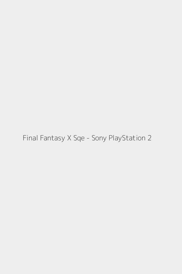 Final Fantasy X Sqe - Sony PlayStation 2