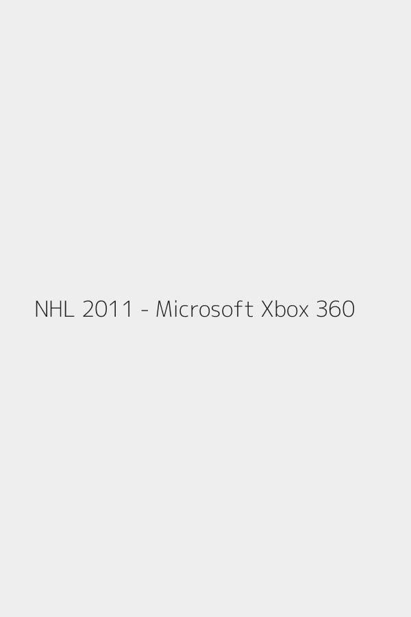 NHL 2011 - Microsoft Xbox 360