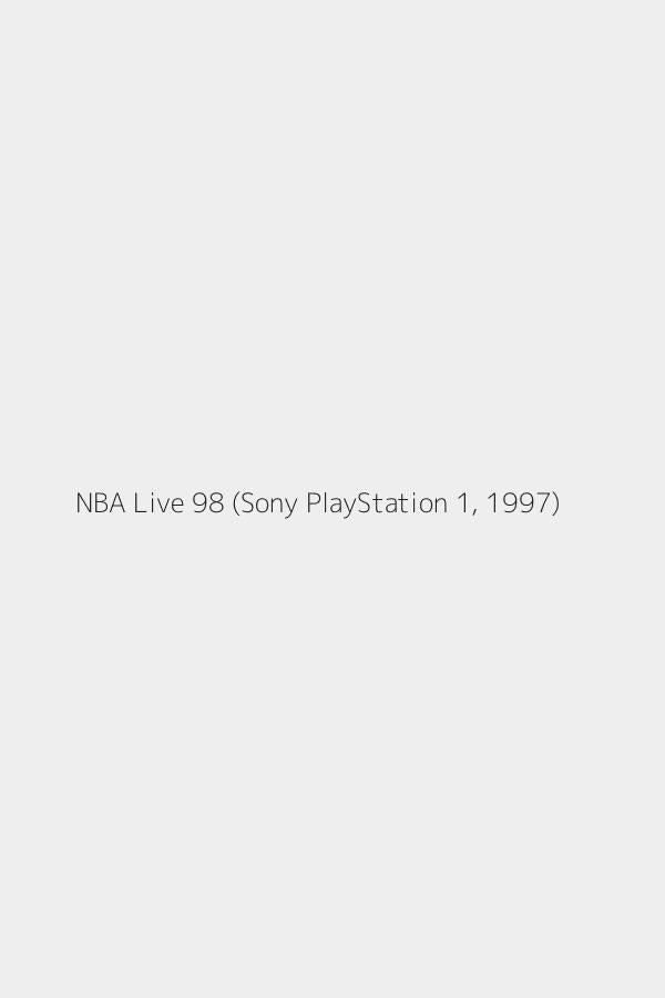 NBA Live 98 (Sony PlayStation 1, 1997)