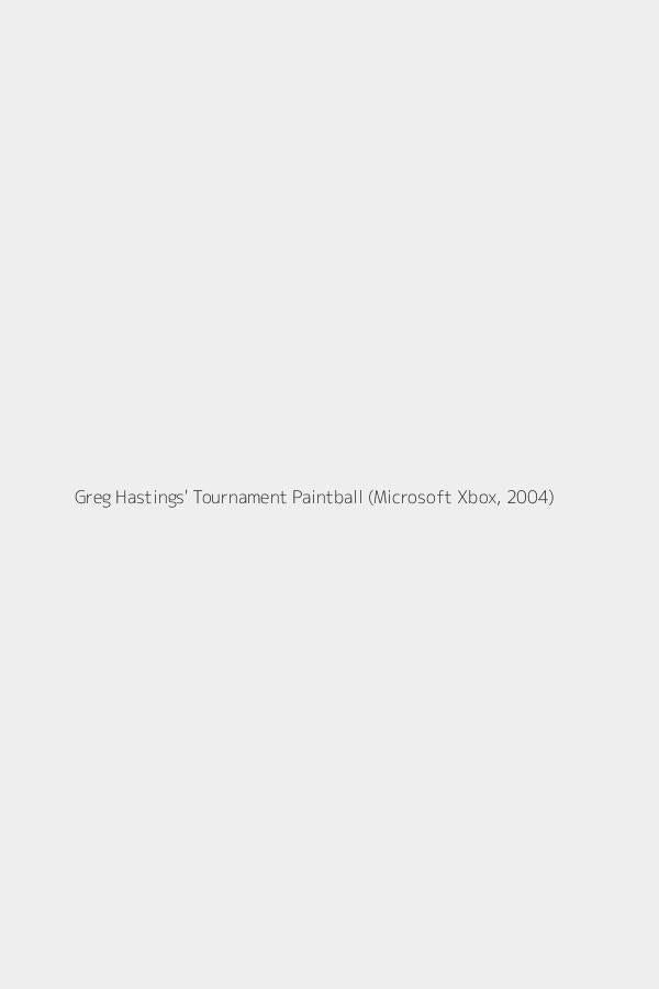 Greg Hastings' Tournament Paintball (Microsoft Xbox, 2004)