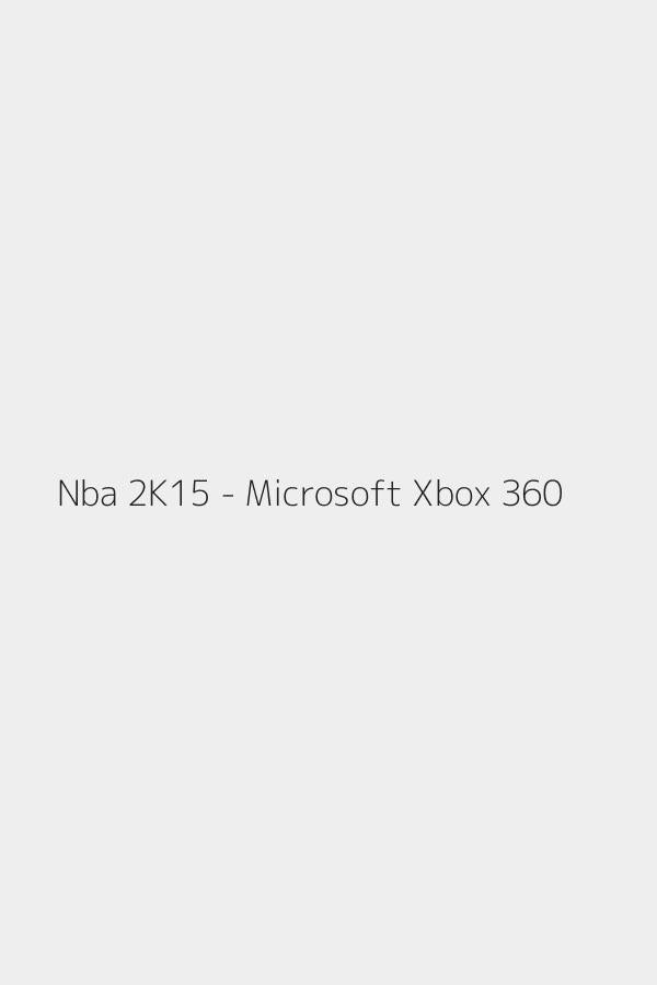 Nba 2K15 - Microsoft Xbox 360