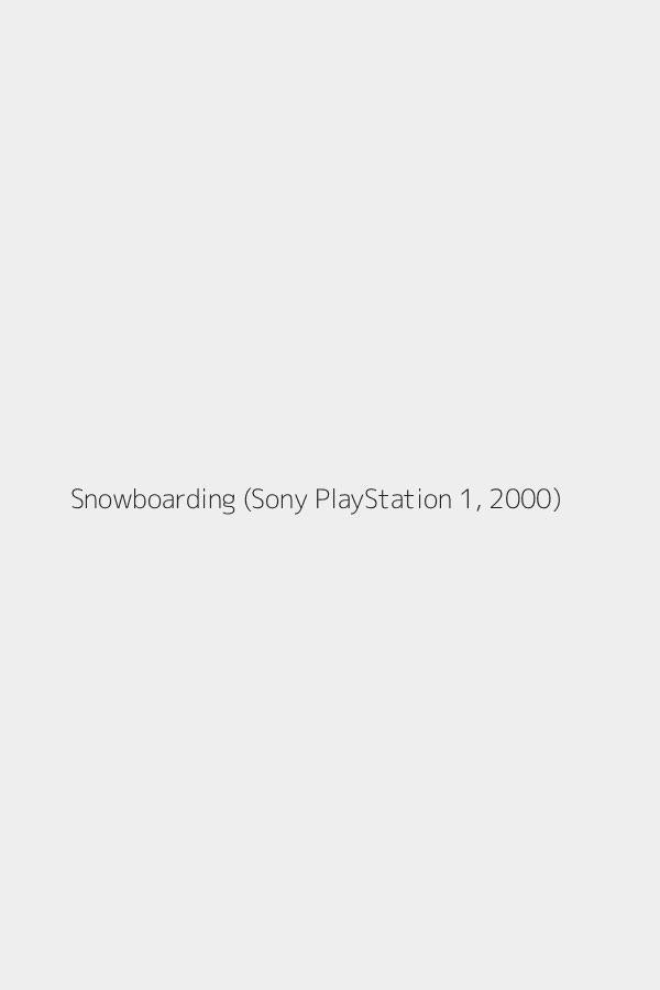 Snowboarding (Sony PlayStation 1, 2000)