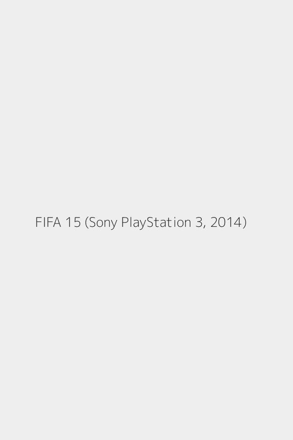 FIFA 15 (Sony PlayStation 3, 2014)