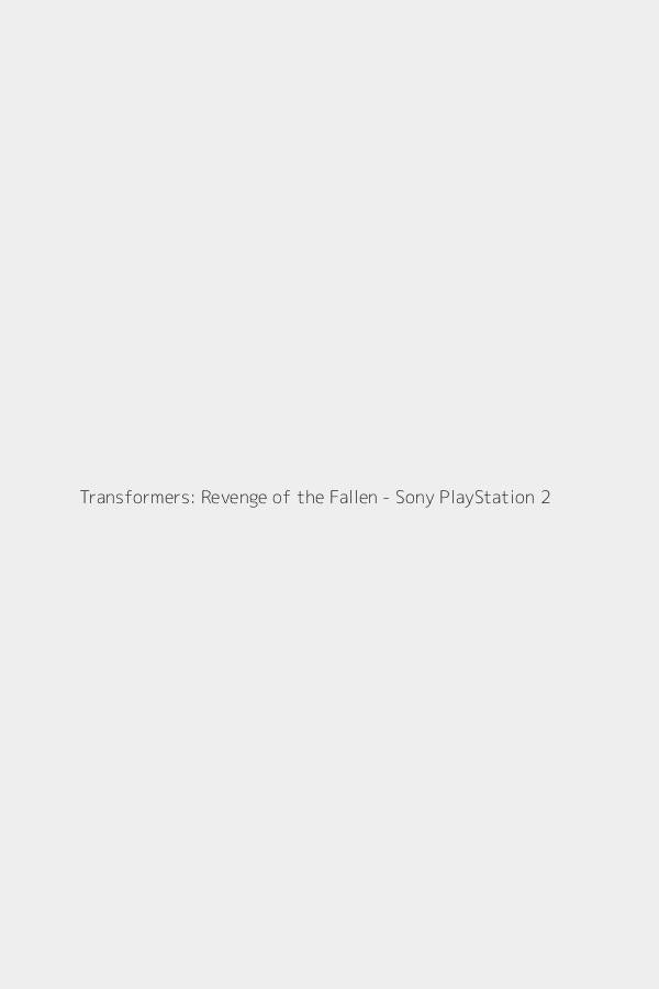 Transformers: Revenge of the Fallen - Sony PlayStation 2