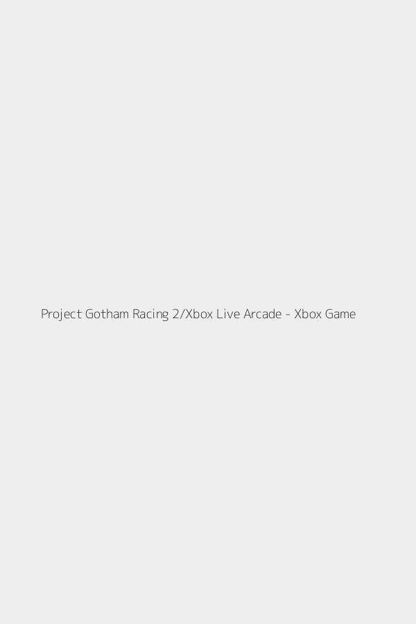 Project Gotham Racing 2/Xbox Live Arcade - Xbox Game