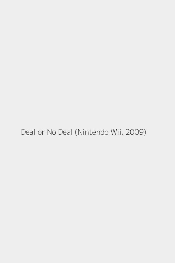 Deal or No Deal (Nintendo Wii, 2009)