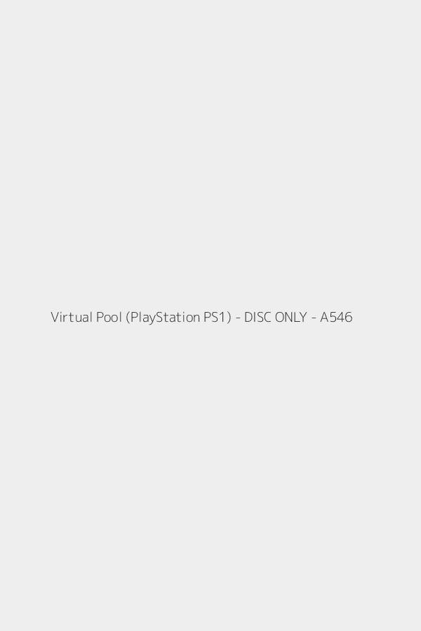 Virtual Pool (PlayStation PS1) - DISC ONLY - A546
