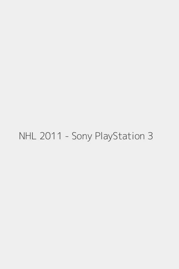 NHL 2011 - Sony PlayStation 3