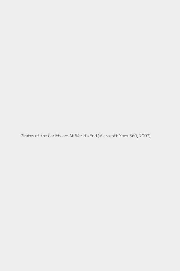Pirates of the Caribbean: At World's End (Microsoft Xbox 360, 2007)