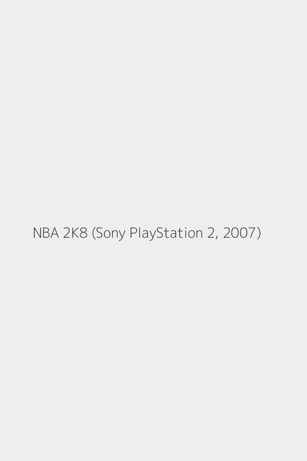 NBA 2K8 (Sony PlayStation 2, 2007)