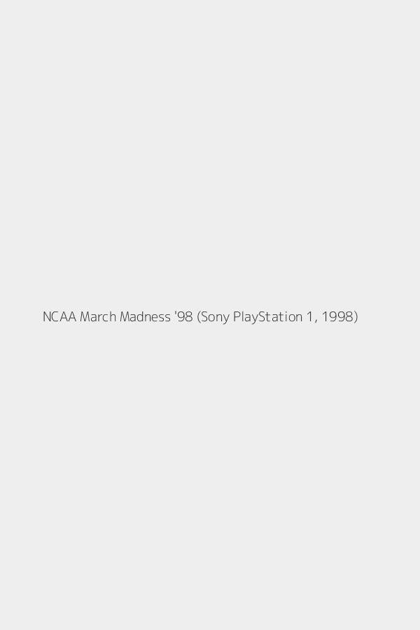 NCAA March Madness '98 (Sony PlayStation 1, 1998)