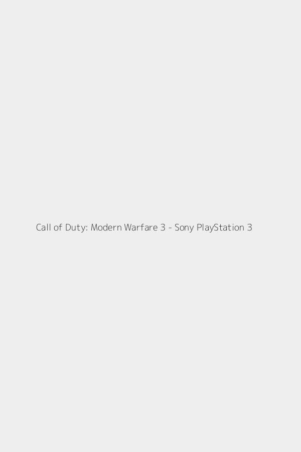 Call of Duty: Modern Warfare 3 - Sony PlayStation 3