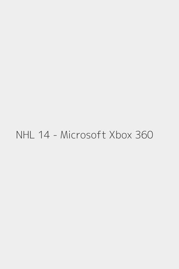 NHL 14 - Microsoft Xbox 360