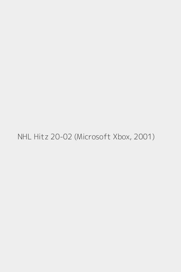 NHL Hitz 20-02 (Microsoft Xbox, 2001)