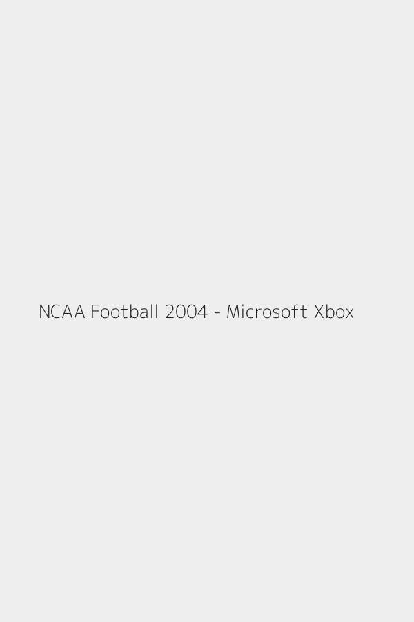 NCAA Football 2004 - Microsoft Xbox