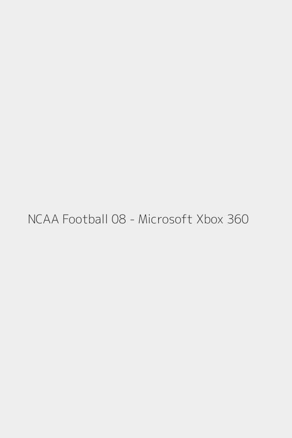 NCAA Football 08 - Microsoft Xbox 360