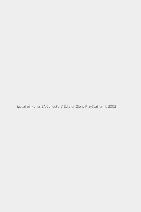 Medal of Honor EA Collectors' Edition (Sony PlayStation 1, 2002)