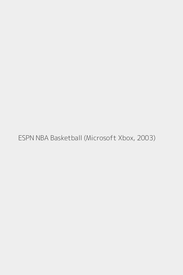 ESPN NBA Basketball (Microsoft Xbox, 2003)