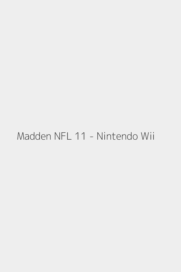 Madden NFL 11 - Nintendo Wii