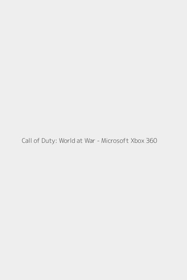 Call of Duty: World at War - Microsoft Xbox 360