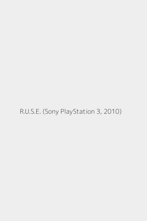 R.U.S.E. (Sony PlayStation 3, 2010)