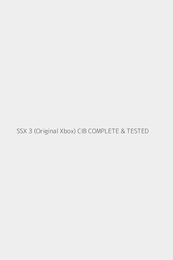 SSX 3 (Original Xbox) CIB COMPLETE & TESTED