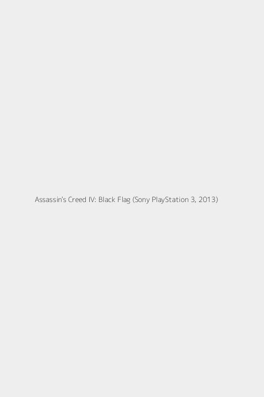 Assassin's Creed IV: Black Flag (Sony PlayStation 3, 2013)