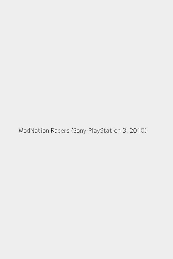 ModNation Racers (Sony PlayStation 3, 2010)