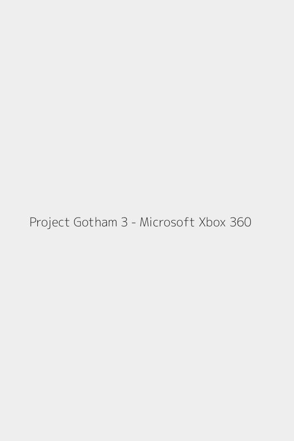 Project Gotham 3 - Microsoft Xbox 360