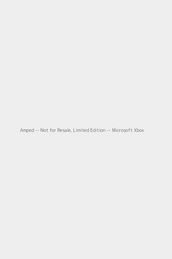 Amped -- Not for Resale, Limited Edition -- Microsoft Xbox