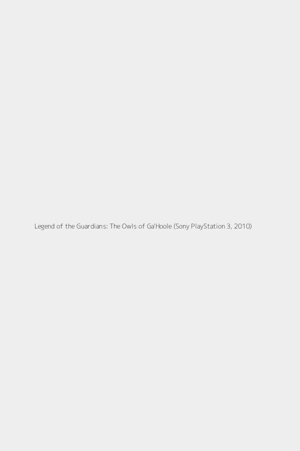 Legend of the Guardians: The Owls of Ga'Hoole (Sony PlayStation 3, 2010)