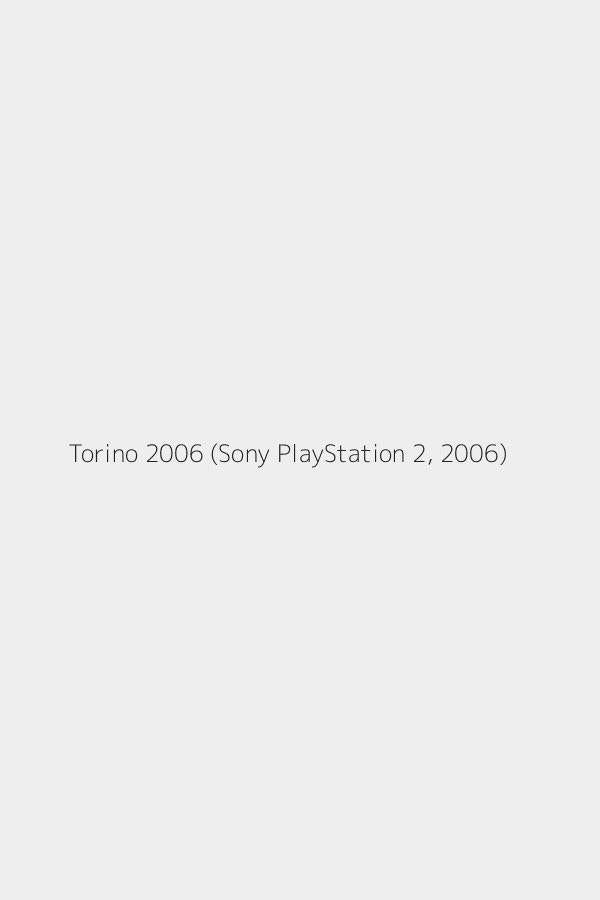 Torino 2006 (Sony PlayStation 2, 2006)