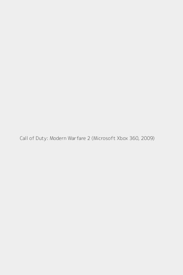 Call of Duty: Modern Warfare 2 (Microsoft Xbox 360, 2009)