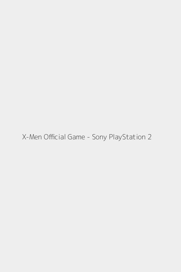X-Men Official Game - Sony PlayStation 2