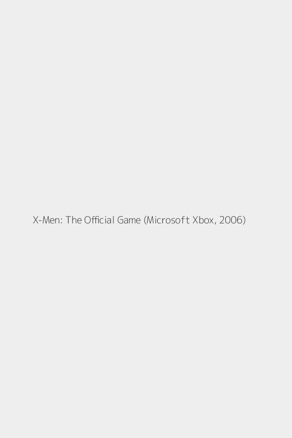 X-Men: The Official Game (Microsoft Xbox, 2006)