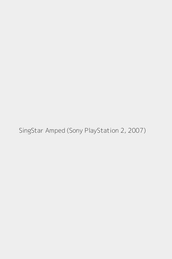 SingStar Amped (Sony PlayStation 2, 2007)