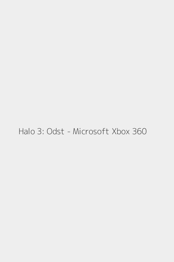 Halo 3: Odst - Microsoft Xbox 360