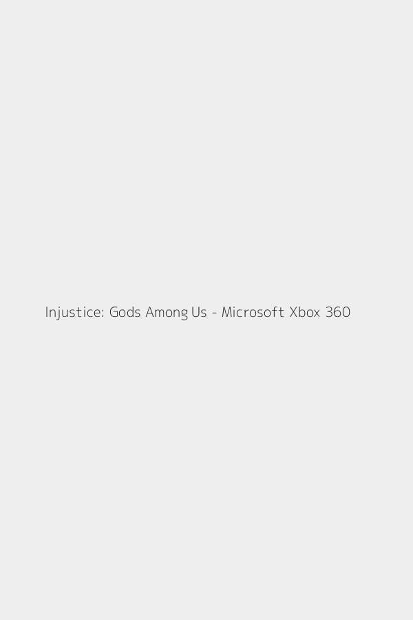 Injustice: Gods Among Us - Microsoft Xbox 360