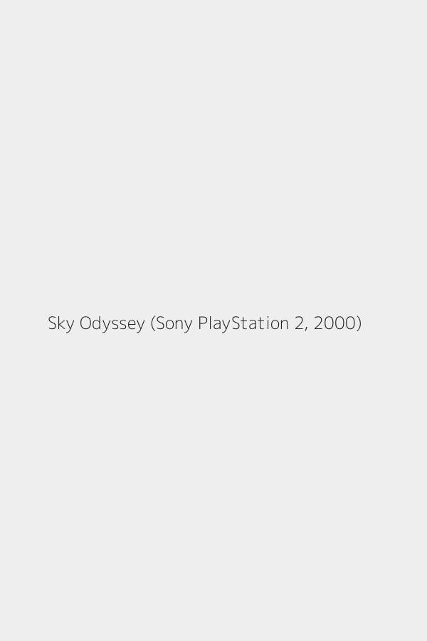 Sky Odyssey (Sony PlayStation 2, 2000)