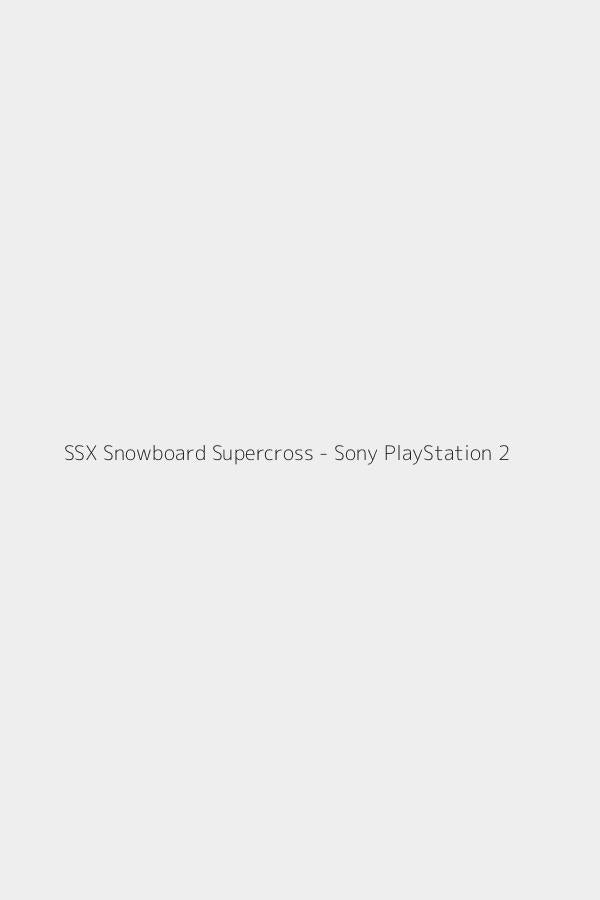 SSX Snowboard Supercross - Sony PlayStation 2