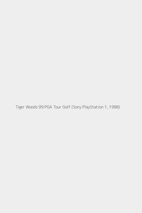 Tiger Woods 99 PGA Tour Golf (Sony PlayStation 1, 1998)