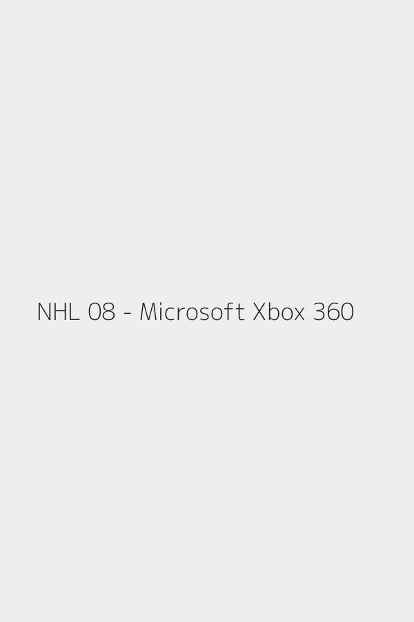 NHL 08 - Microsoft Xbox 360