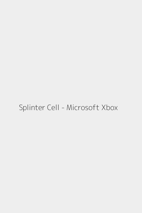 Splinter Cell - Microsoft Xbox