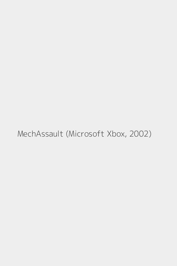 MechAssault (Microsoft Xbox, 2002)