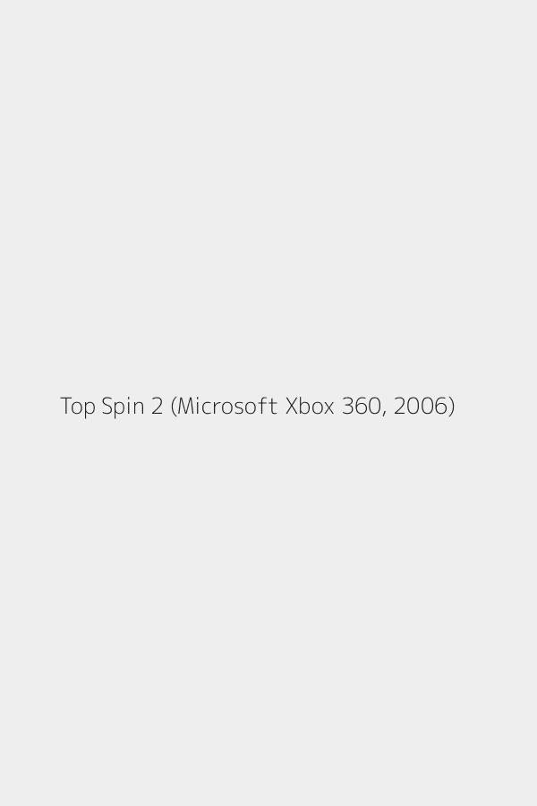 Top Spin 2 (Microsoft Xbox 360, 2006)