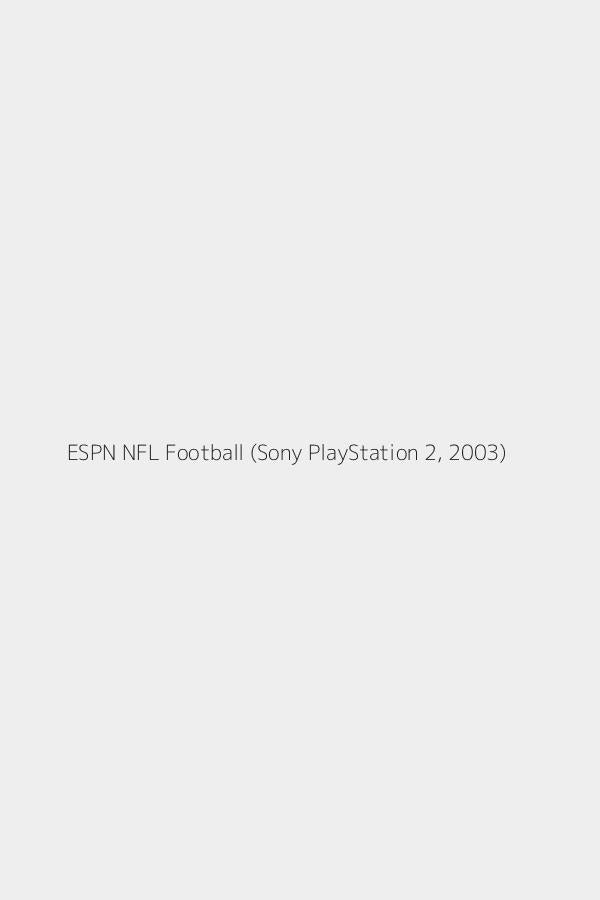 ESPN NFL Football (Sony PlayStation 2, 2003)