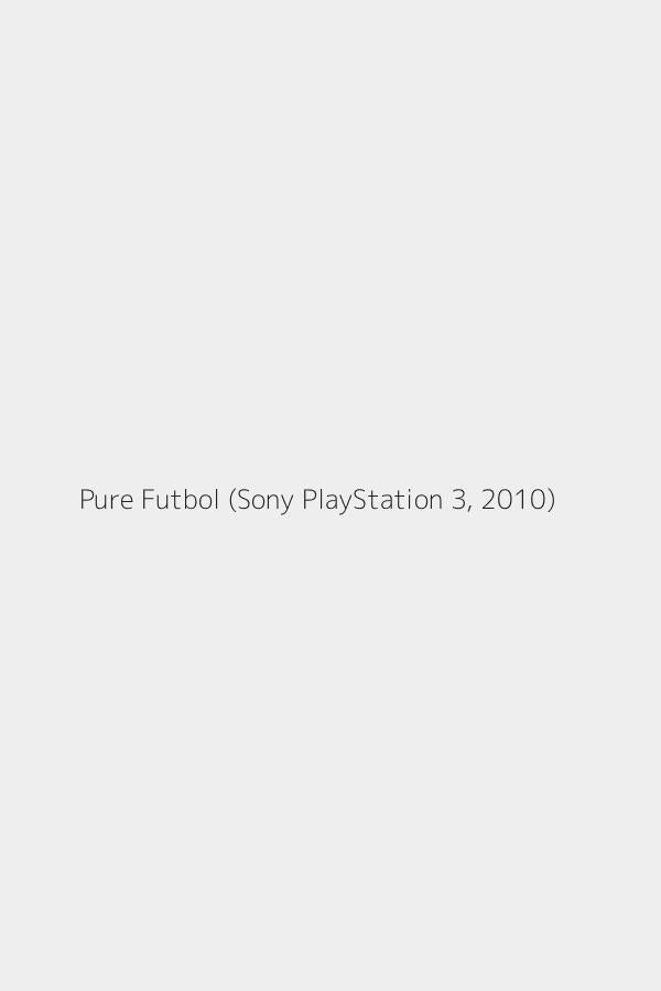 Pure Futbol (Sony PlayStation 3, 2010)